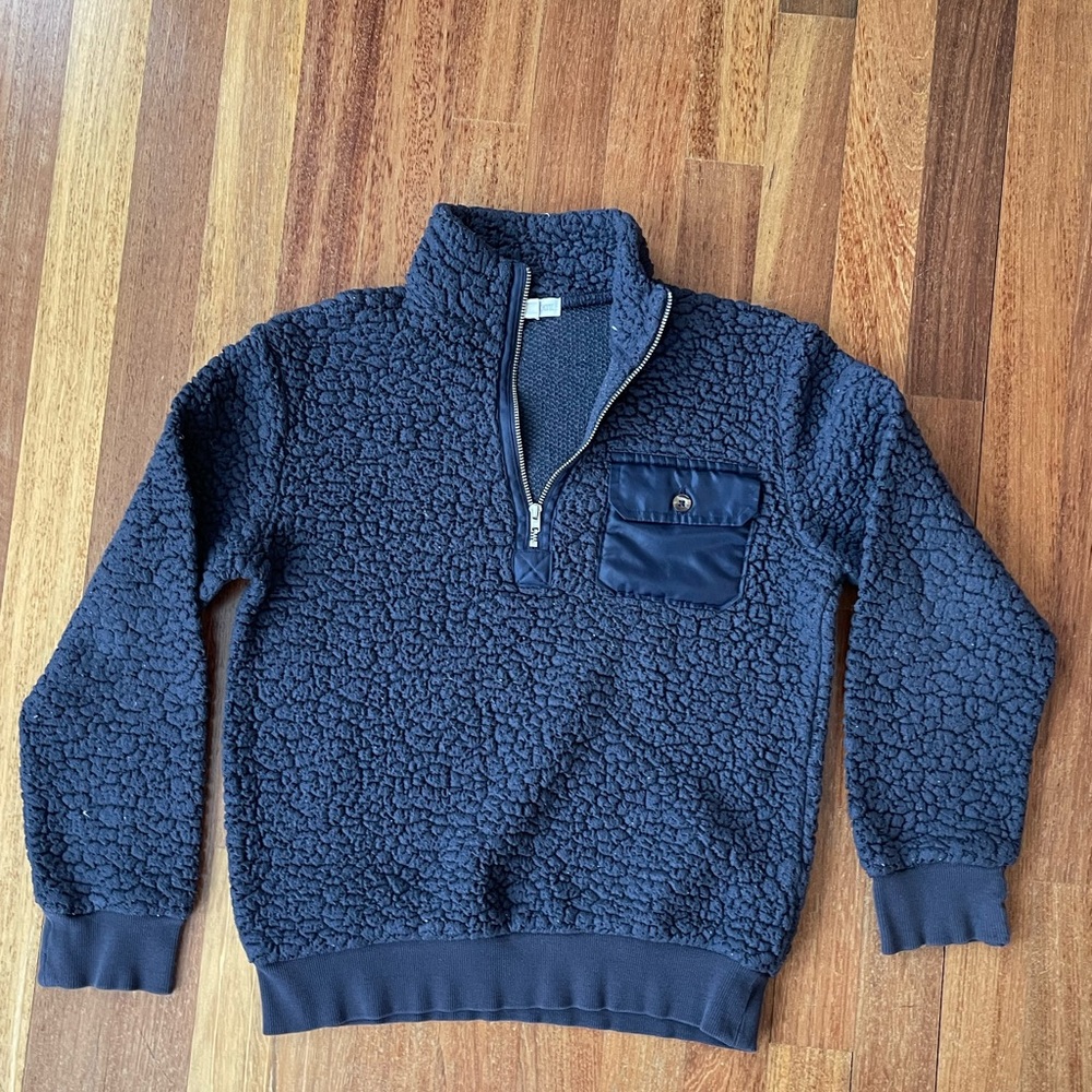Tucker and tate teddy bear half zip sweater size medium
